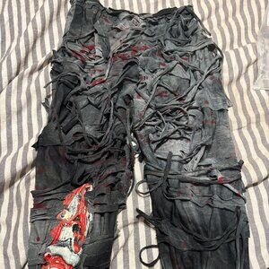 Halloween Zombie pants for boys Size M Age 9 to 10